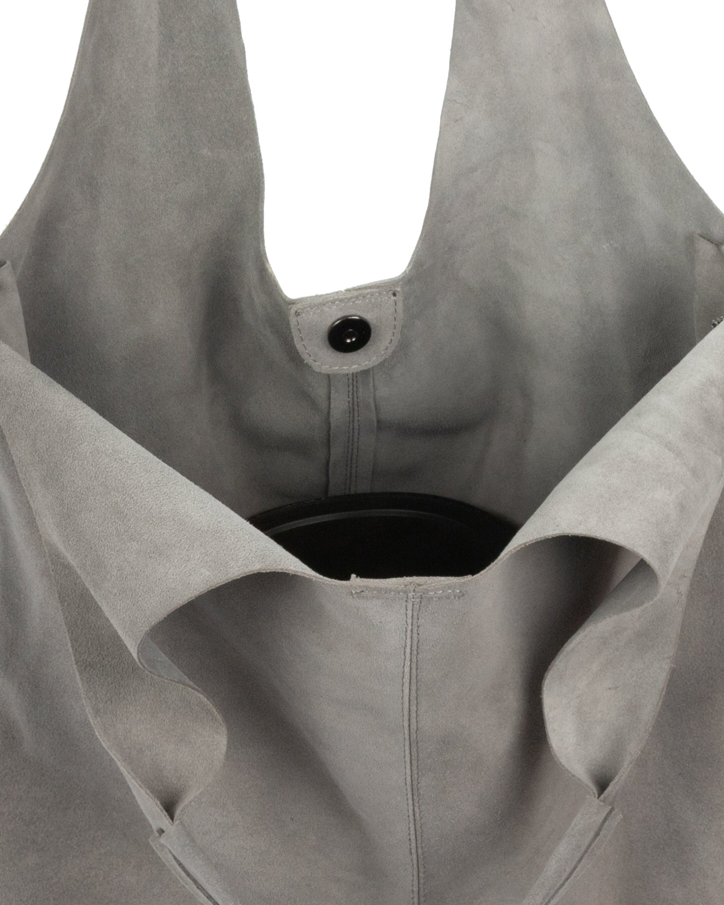 BOLSA HUDSON GAMUZA GRIS