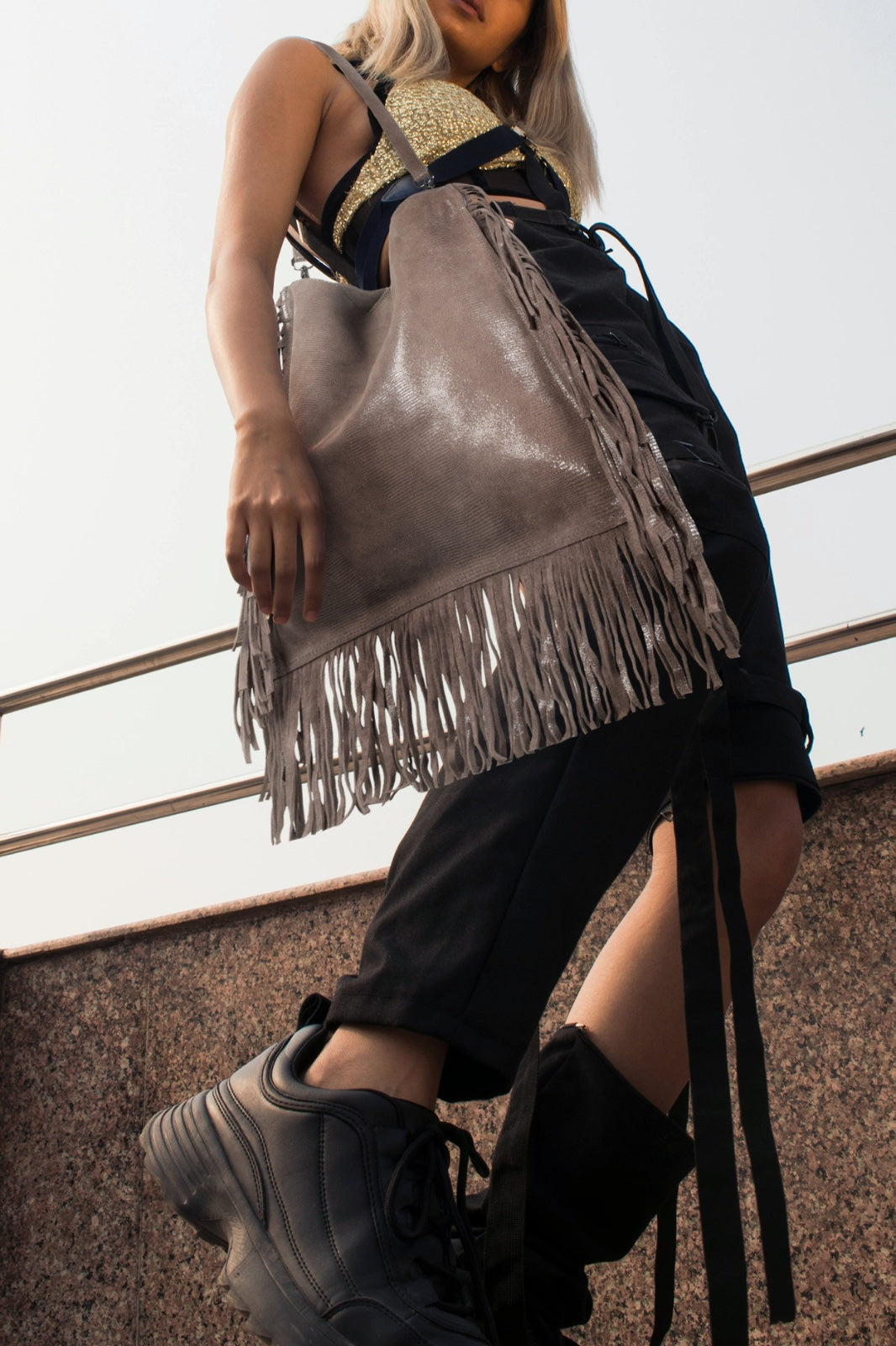 BOLSA SOHO GRIS TAUPE