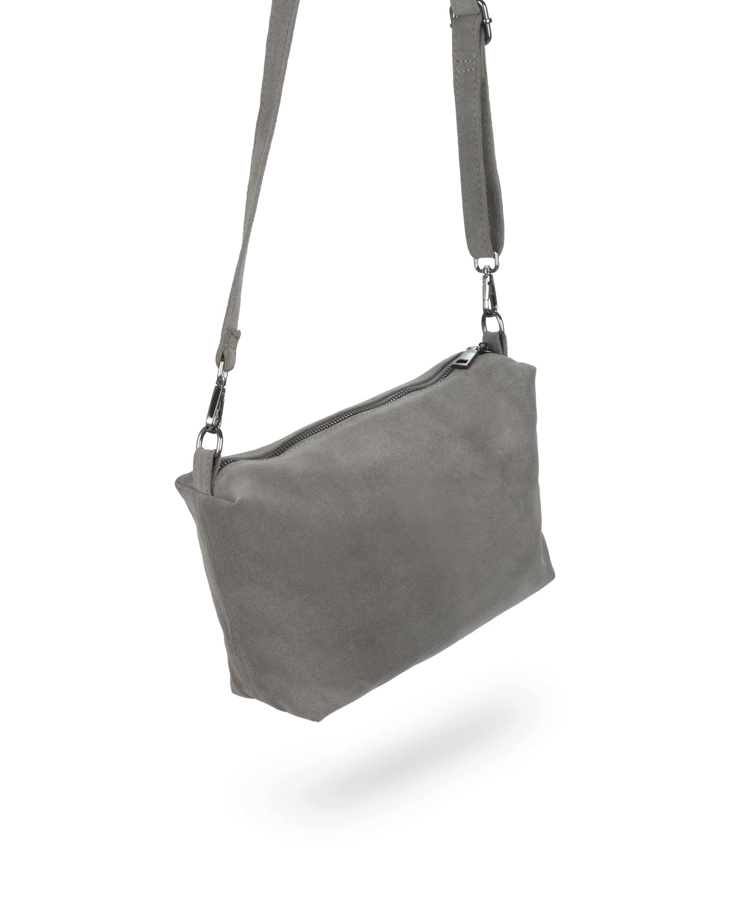 BOLSA LEXI GAMUZA GRIS