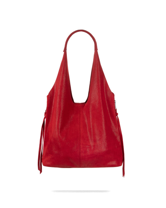 BOLSA HUDSON GAMUZA ROJA