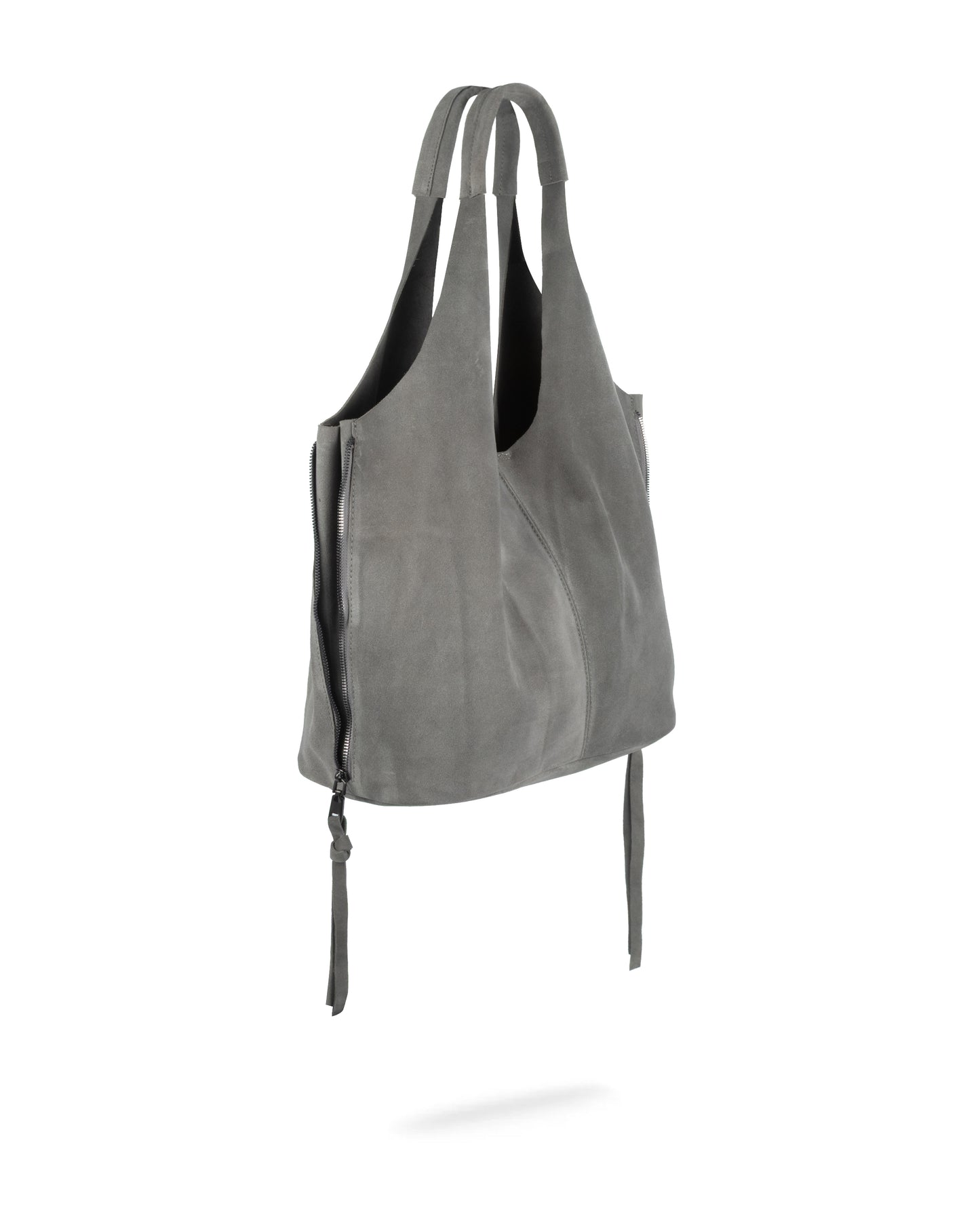 BOLSA HUDSON GAMUZA GRIS