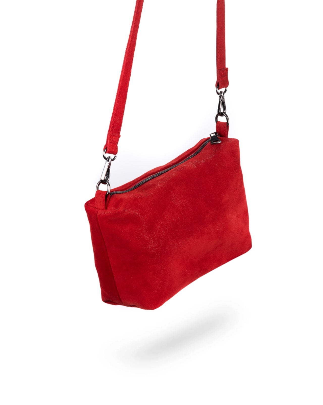 BOLSA HUDSON GAMUZA ROJA
