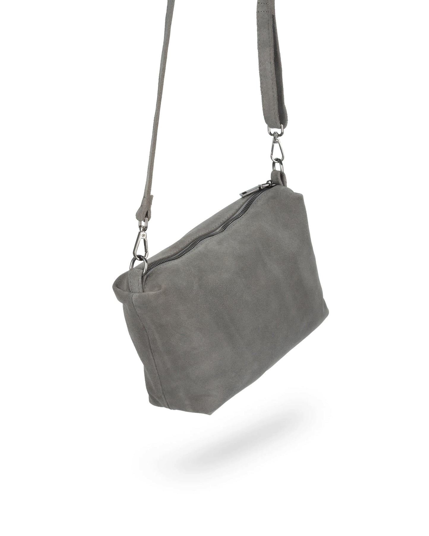 BOLSA HUDSON GAMUZA GRIS