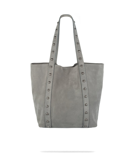 BOLSA LEXI GAMUZA GRIS