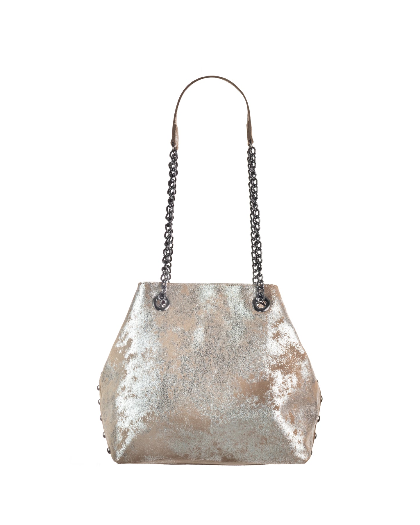 BOLSA MADISON BEIGE PLATA