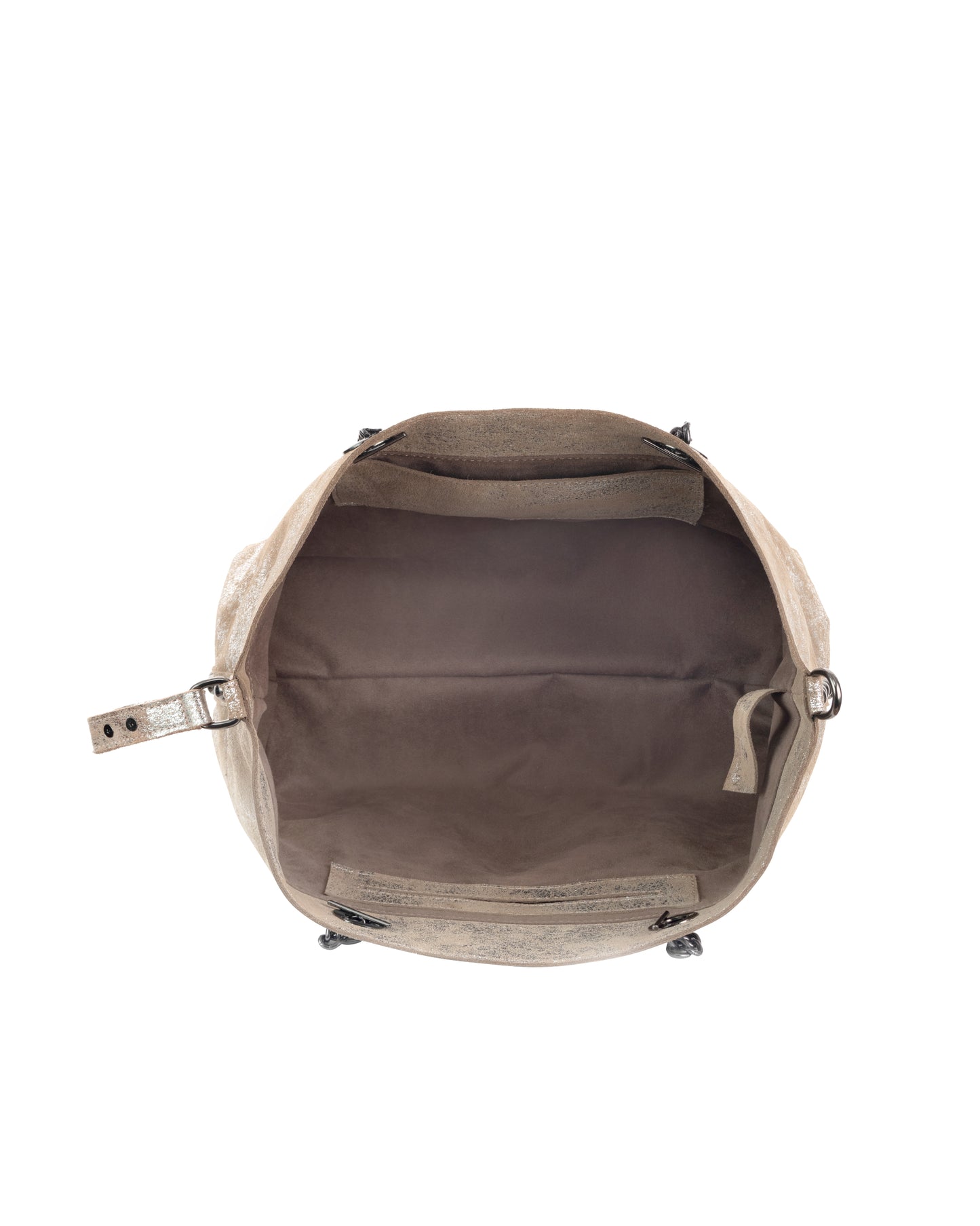 BOLSA MADISON BEIGE PLATA